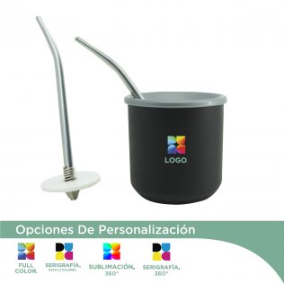 Mate "Duck" con bombilla resorte y sacayerba